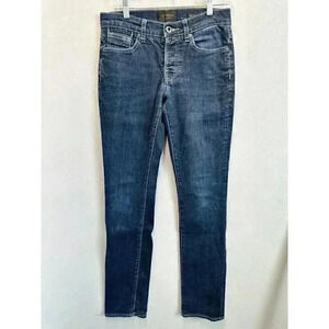 Outpost Makers Men’s 29X34 Original Straight Button‎ Fly Blue Distressed Jeans